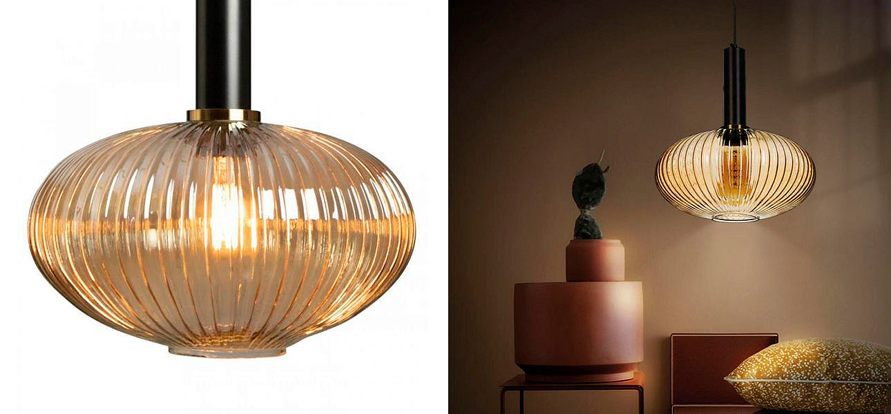 Подвесной светильник Ferm Living chinese lantern Amber Black 33 см Подвесной светильник Ferm Living chinese lantern Amber Black 33 см - Loft-Concept в Барнауле
