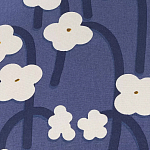 Подушка декоративная синяя с цветочным принтом Blossom Essence Emily варинант исполнения - 3 | Loft Concept в Барнауле