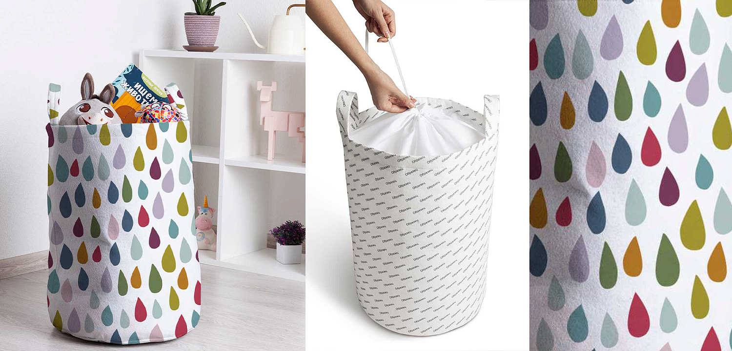 Корзина Drops Pattern Basket Корзина Drops Pattern Basket - Loft-Concept в Барнауле
