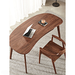 Стол рабочий округлой формы с ящиком  Working Moonnut Table варинант исполнения - 6 | Loft Concept в Барнауле