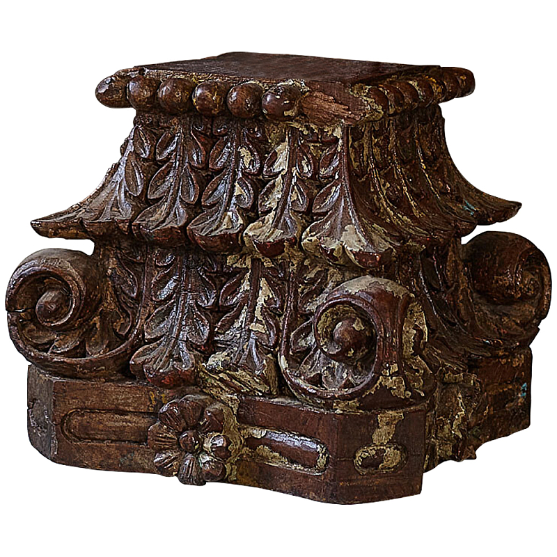 Подсвечник из массива тика Antique Candle Holder Коричневый Подсвечник из массива тика Antique Candle Holder Коричневый в Барнауле | Loft Concept