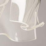 Подвесной светильник цилиндрической формы с прозрачным волнистым плафоном Wave Line варинант исполнения - 8 | Loft Concept в Барнауле