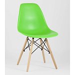 Пластиковый стул на ножках из массива бука Eames Light Green варинант исполнения - 1 | Loft Concept в Барнауле