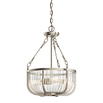 Люстра подвесная с чашеобразным плафоном из прозрачных стеклянных прутьев Kichler варинант исполнения - 1 | Loft Concept в Барнауле