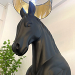 Horse Statue Floor Lamp Большой светильник Черная Лошадь варинант исполнения - 4 | Loft Concept в Барнауле