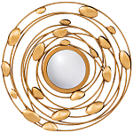 Зеркало в круглой раме украшенной раковинами с жемчугом Pearl in the Gleam варинант исполнения - 1 | Loft Concept в Барнауле