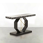 Консоль чёрная с геометрическим основанием Josette варинант исполнения - 1 | Loft Concept в Барнауле