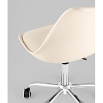 Офисный стул на металлическом основании EGGERY Beige пластик варинант исполнения - 3 | Loft Concept в Барнауле