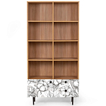 Широкий стеллаж с принтом Elise Rack варинант исполнения - 19 | Loft Concept в Барнауле