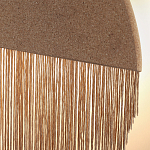 Бра круглое натуральная пробка с бахромой Natural Cork варинант исполнения - 2 | Loft Concept в Барнауле