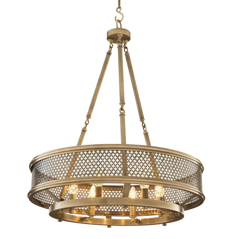 Люстра Eichholtz Chandelier Savoie Латунь Античная полированная в Барнауле | Loft Concept 