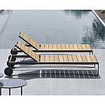 Шезлонг на металлическом каркасе с регулируемой спинкой GUELL Sunbed варинант исполнения - 3 | Loft Concept в Барнауле