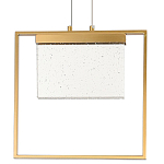 Подвесной геометрический светильник со стеклом Rectangle Geometry Glass Chandelier варинант исполнения - 1 | Loft Concept в Барнауле