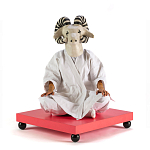 Дизайнерский кофейный стол на круглых ножках Poltronova T02 Pink Coffee Table варинант исполнения - 4 | Loft Concept в Барнауле