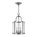 Подвесной светильник с прозрачным стеклянным цилиндрическим плафоном в классическом стиле на цепи Hinkley варинант исполнения - 5 | Loft Concept в Барнауле