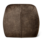 Стул с мягкой коричневой обивкой из велюра и подъемно-поворотным механизмом на черных колесиках Harper Brown варинант исполнения - 3 | Loft Concept в Барнауле