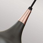  Подвесной светильник с каплевидным плафоном темного цвета Feiss варинант исполнения - 4 | Loft Concept в Барнауле