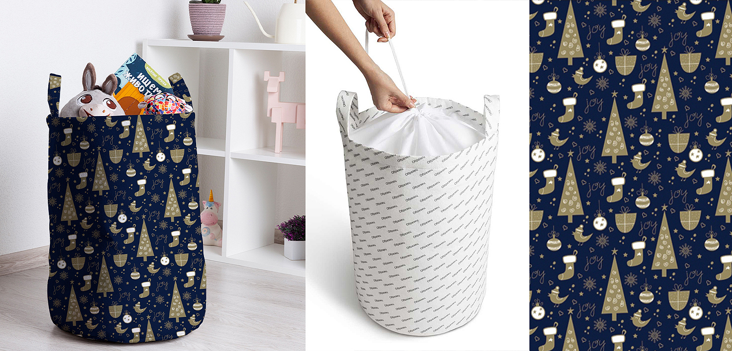 Корзина New Year Pattern Basket Корзина New Year Pattern Basket - Loft-Concept в Барнауле