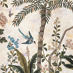 Обои ручная роспись Siam White Metal варинант исполнения - 4 | Loft Concept в Барнауле