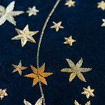 Обои с вышивкой ручной работы Cosmos Original colourway on velvet варинант исполнения - 2 | Loft Concept в Барнауле