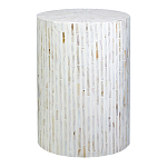 Столик с инкрустацией с перламутровым узором Dominic White варинант исполнения - 1 | Loft Concept в Барнауле