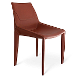 Стул коричневый из искуственной кожи на 4-х ножках Enigma Brown варинант исполнения - 1 | Loft Concept в Барнауле