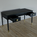 Письменный стол Elsa Dreams Black Шпон дерево с двумя ящиками варинант исполнения - 3 | Loft Concept в Барнауле