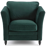 Кресло с обивкой из хлопкового велюра Porter Green Armchair варинант исполнения - 2 | Loft Concept в Барнауле