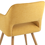 Стул в рогожке желтого цвета NEASAN STOOL варинант исполнения - 6 | Loft Concept в Барнауле