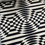 Мебельная ткань Жаккард черно-белый принт 145 см T3-78 варинант исполнения - 1 | Loft Concept в Барнауле