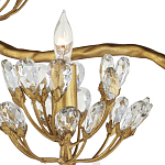 Торшер золотой в виде растения Golden Flower Glade варинант исполнения - 1 | Loft Concept в Барнауле