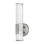 Бра для ванных комнат вертикальное с длинным белым матовым плафоном в форме шестиугольника на круглом основании Hinkley варинант исполнения - 12 | Loft Concept в Барнауле