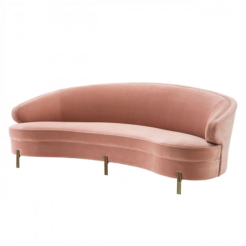 Диван Eichholtz Sofa Pierson nude Бежевый Латунь Диван Eichholtz Sofa Pierson nude Бежевый Латунь в Барнауле | Loft Concept