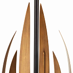 Торшер с основанием в виде стебля с листьями и тканевым абажуром Flowing Leaves варинант исполнения - 2 | Loft Concept в Барнауле