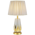 Настольная лампа с абажуром Femia Grey Gold Table Lamp варинант исполнения - 1 | Loft Concept в Барнауле
