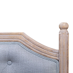 Изголовье кровати серое с мягкой обивкой из рогожки Emma Headboard варинант исполнения - 2 | Loft Concept в Барнауле