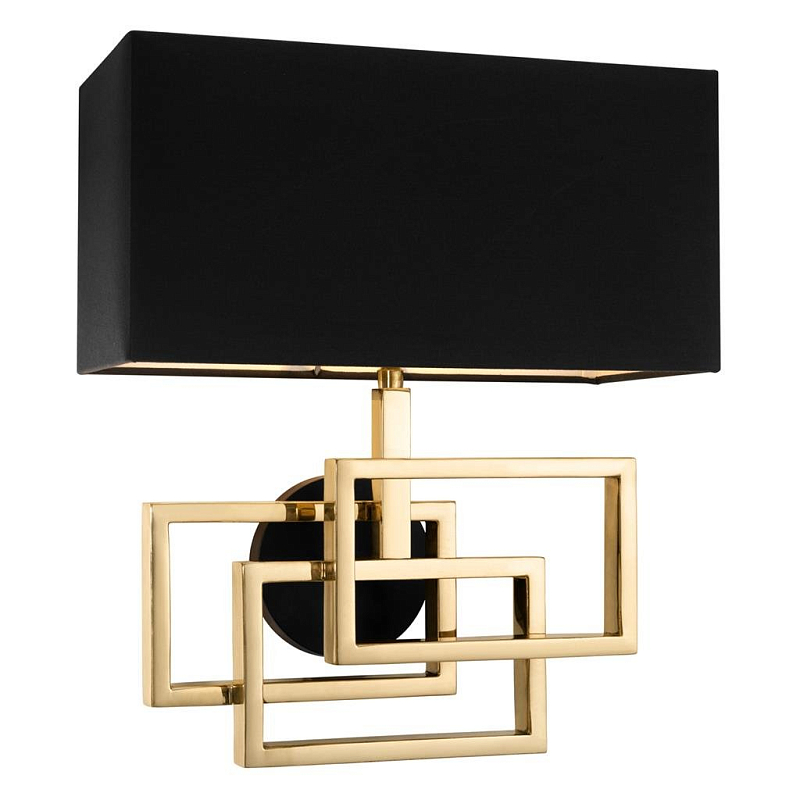 Бра Wall Lamp Windolf Brass Латунь Античная полированная Черный Бра Wall Lamp Windolf Brass Латунь Античная полированная Черный в Барнауле | Loft Concept