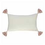 Чехол на подушку с кисточками и вышивкой птиц Ethnic mix Birds Rect варинант исполнения - 4 | Loft Concept в Барнауле