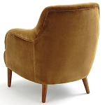 Кресло велюровое золотистого цвета Diaspro Gold  Armchair варинант исполнения - 3 | Loft Concept в Барнауле