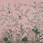 Обои ручная роспись Amazonia Florence Pink dyed silk варинант исполнения - 2 | Loft Concept в Барнауле