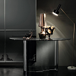 Консоль дымчатого цвета с изогнутым основанием Arabesque варинант исполнения - 4 | Loft Concept в Барнауле