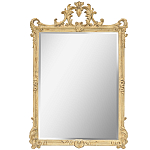 Зеркало настенное в раме бежевого цвета с эффектом старины Classic Ornament Mirror варинант исполнения - 1 | Loft Concept в Барнауле