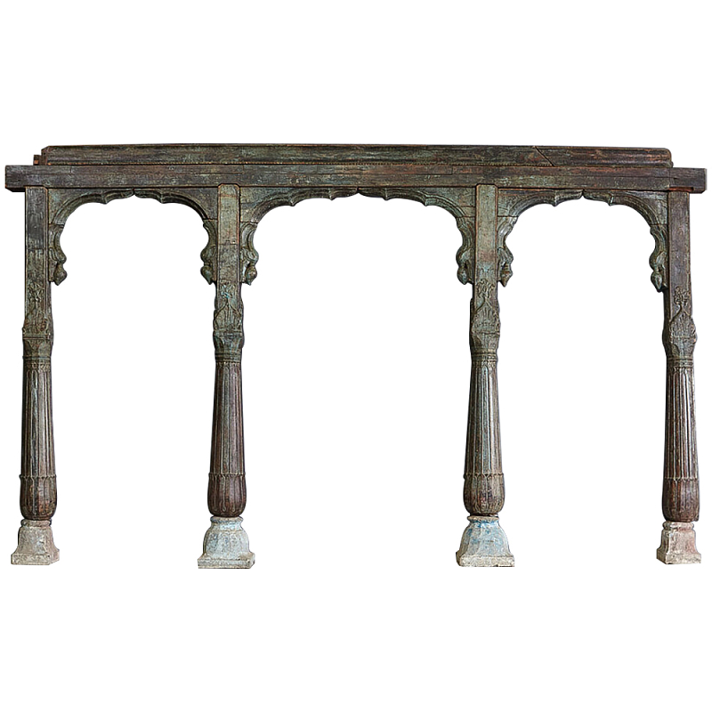 Старинная индийская резная арка из тика Antique Indian Carved Arch Старинная индийская резная арка из тика Antique Indian Carved Arch в Барнауле | Loft Concept