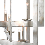 Люстра серебряная из пересекающихся квадратных элементов Intersecting Squares  варинант исполнения - 1 | Loft Concept в Барнауле