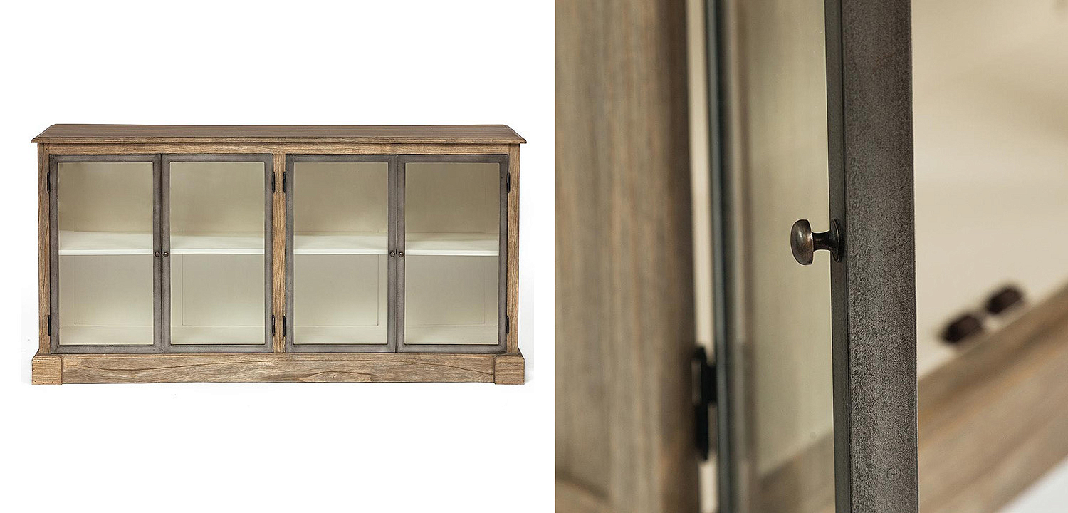 Комод Provence Jacob Chest of Drawers glass doors Комод Provence Jacob Chest of Drawers glass doors - Loft-Concept в Барнауле