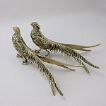 Статуэтка бронзовая пара Фазаны золотые Bronze Birds варинант исполнения - 2 | Loft Concept в Барнауле