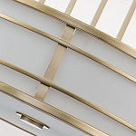 Подвесной светильник цвета латунь с белым матовым плафоном с геометрическим рисунком Feiss варинант исполнения - 5 | Loft Concept в Барнауле