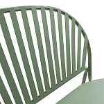 Зелёная скамья из стали Goodwin Metal Bench Green варинант исполнения - 6 | Loft Concept в Барнауле