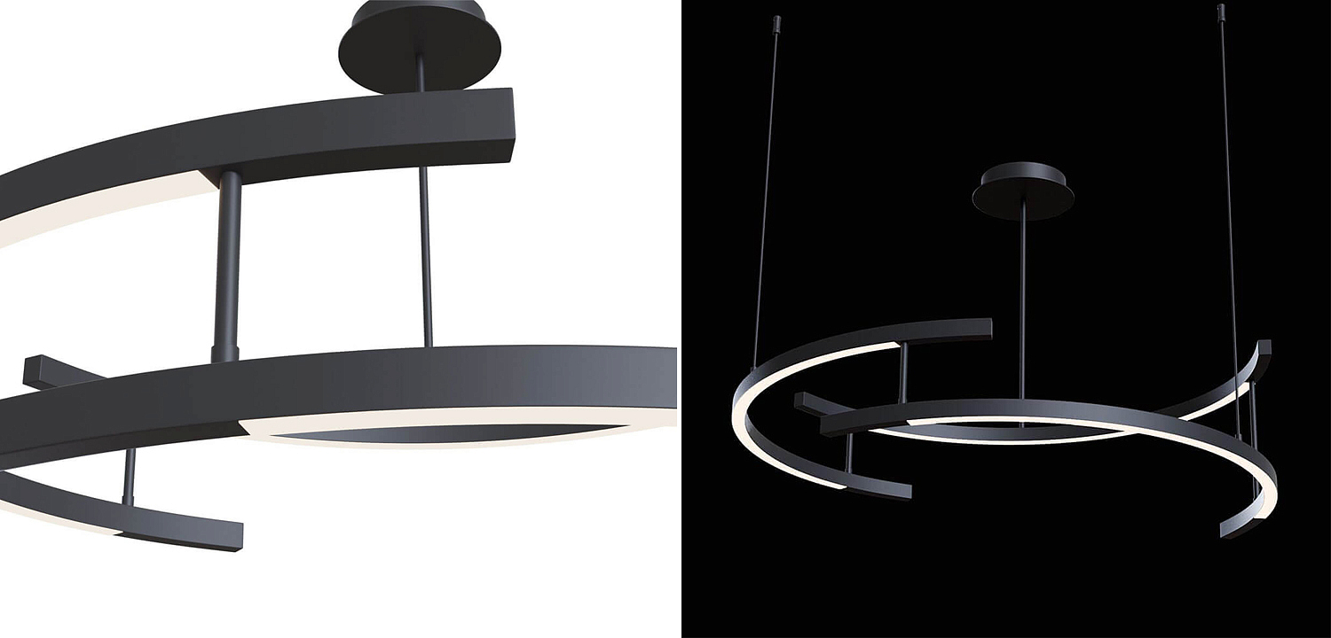 Люстра Smeragde Light Chandelier black arcs Люстра Smeragde Light Chandelier black arcs - Loft-Concept в Барнауле
