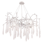 Люстра подвесная с прозрачными подвесками в форме капель Droplet Chandelier варинант исполнения - 4 | Loft Concept в Барнауле